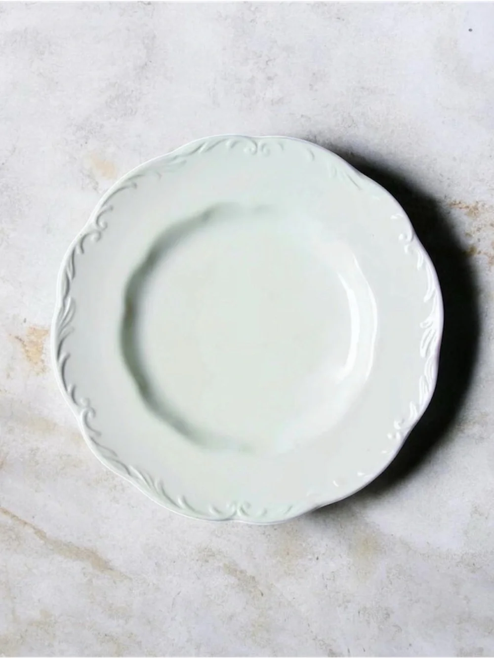 J&G Meakin White Ironstone Vintage Dessert Plate 7.5” England Classic White